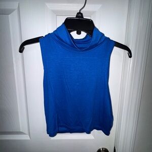 Blue Sleeveless Women's Top